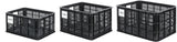 Basil krat groot 40l mik zwart gerecycled