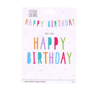 Letterslinger Happy Birthday, 6mtr.