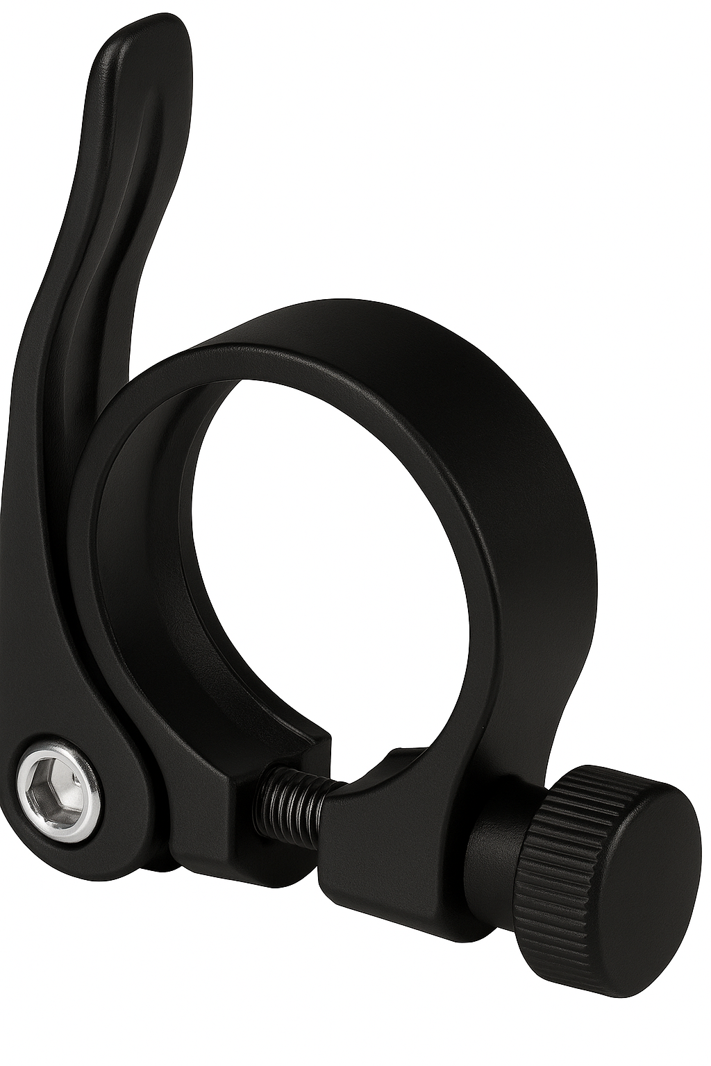 Zadelpenklem ø31.8 aluminium met snelspanner -