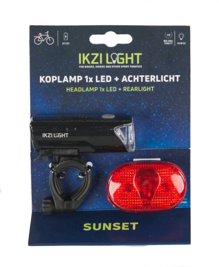 Verlichtingsset ikzi the sunset led - zwart