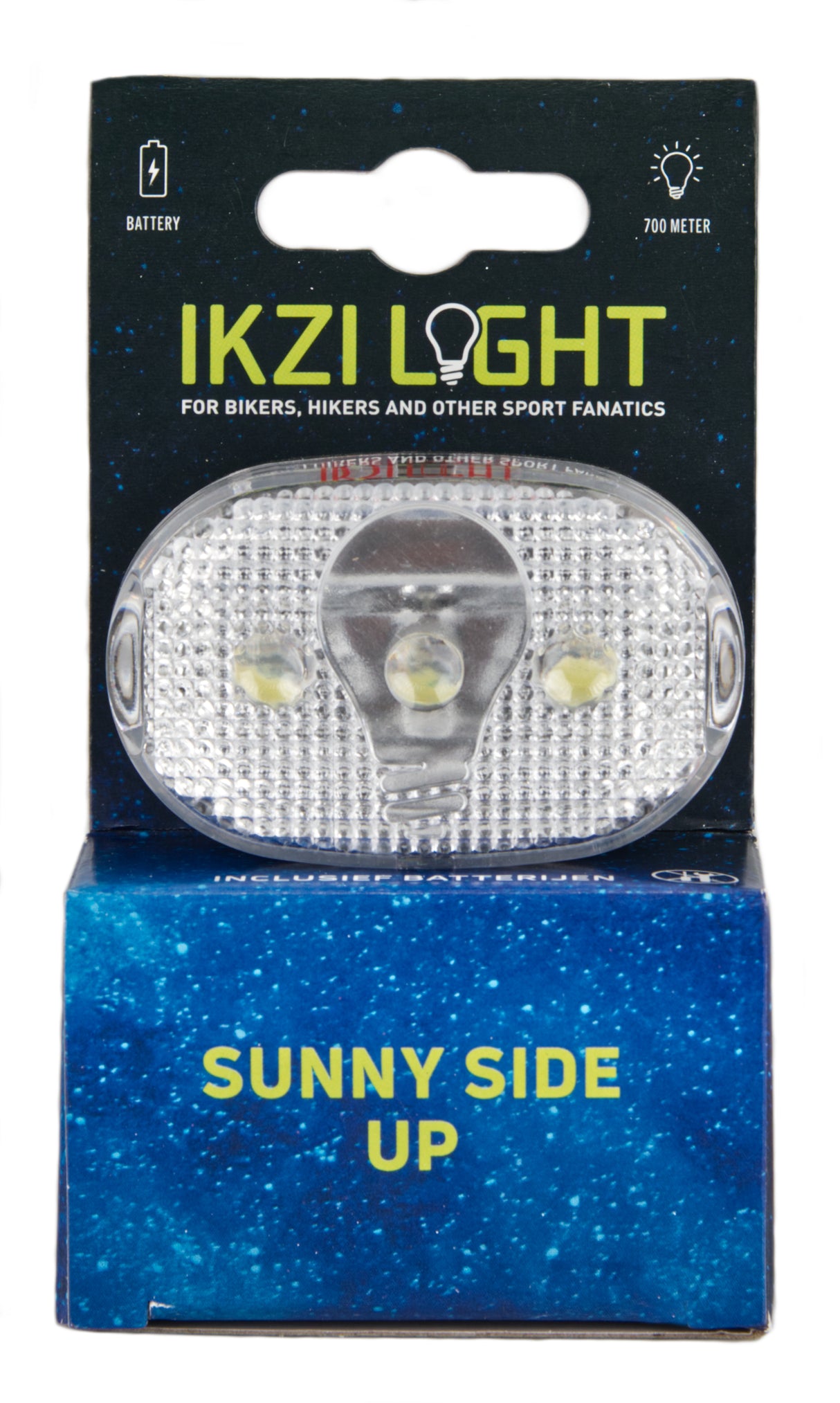 Koplamp Ikzi white light 3 led batterij