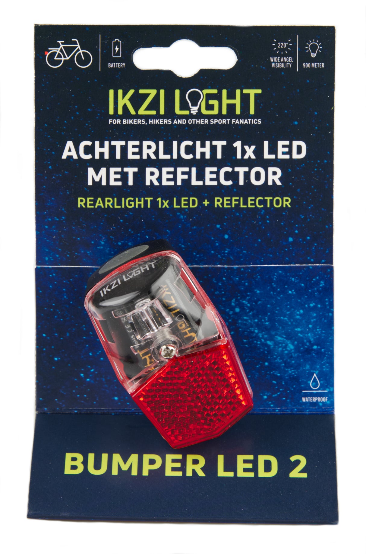 Ikzi light achterlicht spatb bev. batterij led e-keur op kaart