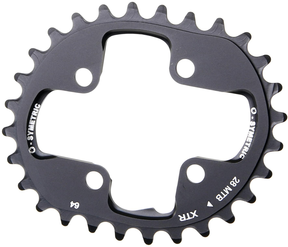 O.symetric kettingblad chain ring 28t alu black