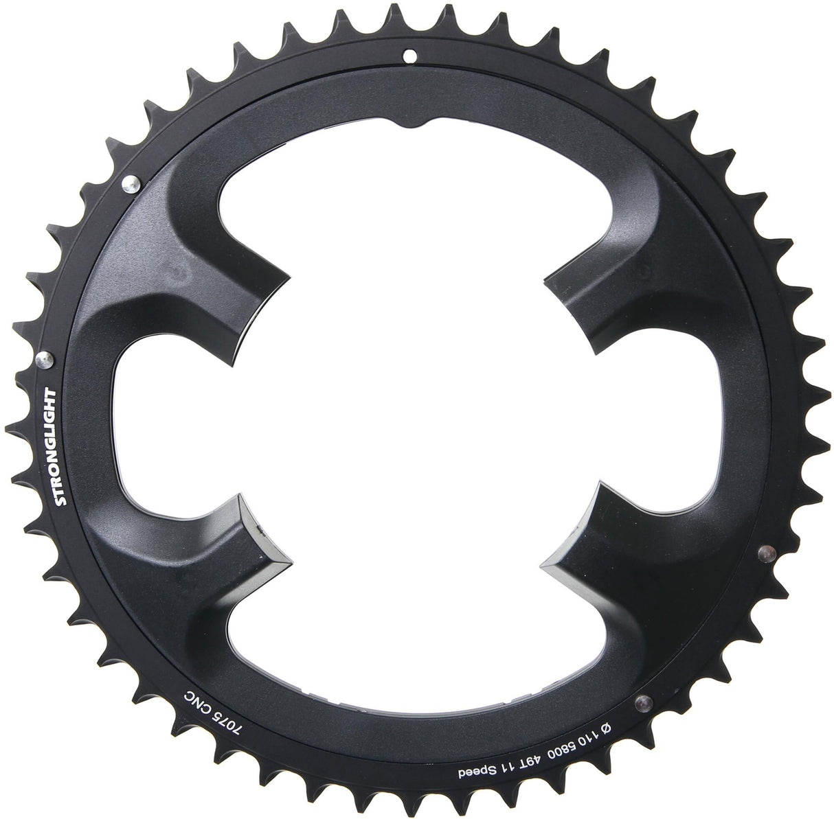 Stronglight kettingblad mod. 17 chain ring strongl. 49t outer alu black