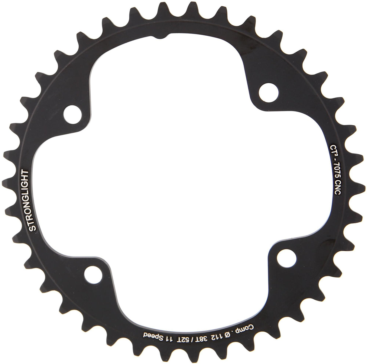 Stronglight kettingblad ct2 mod. 17 chain ring strongl. ct2 38t inner cer.-tefl.coat.