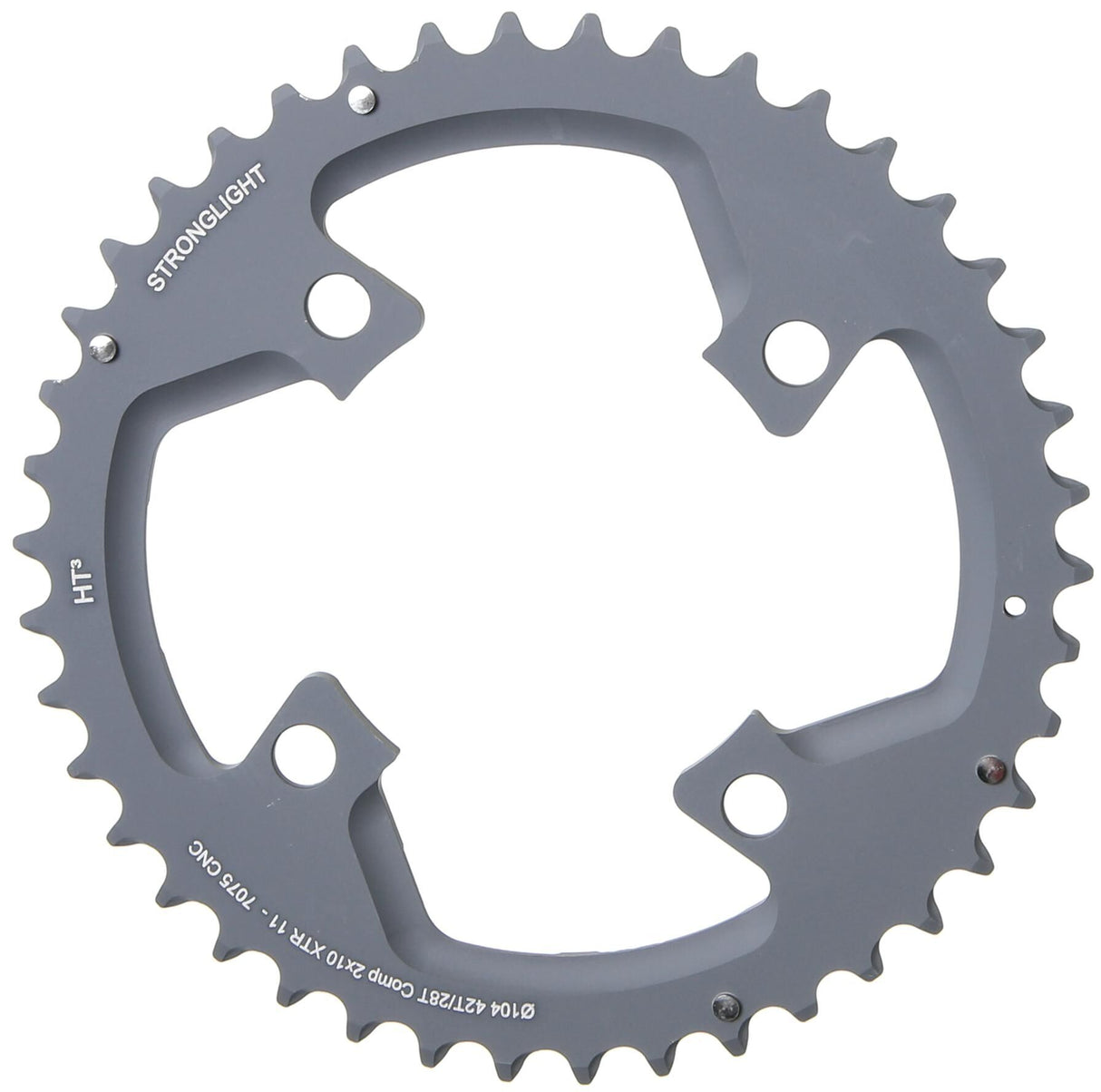 Stronglight mtb kettingblad ht3 mod. 17 chain ring strongl. ht3 42t outer alu black
