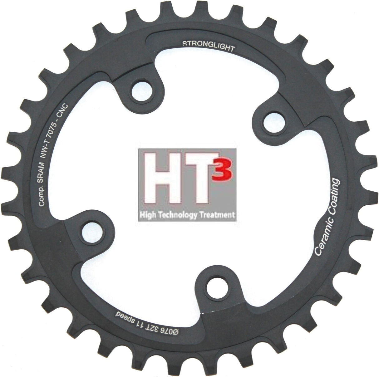 Stronglight kettingblad ht3 mod. 17 chain ring strongl. ht3 32t inner alu black