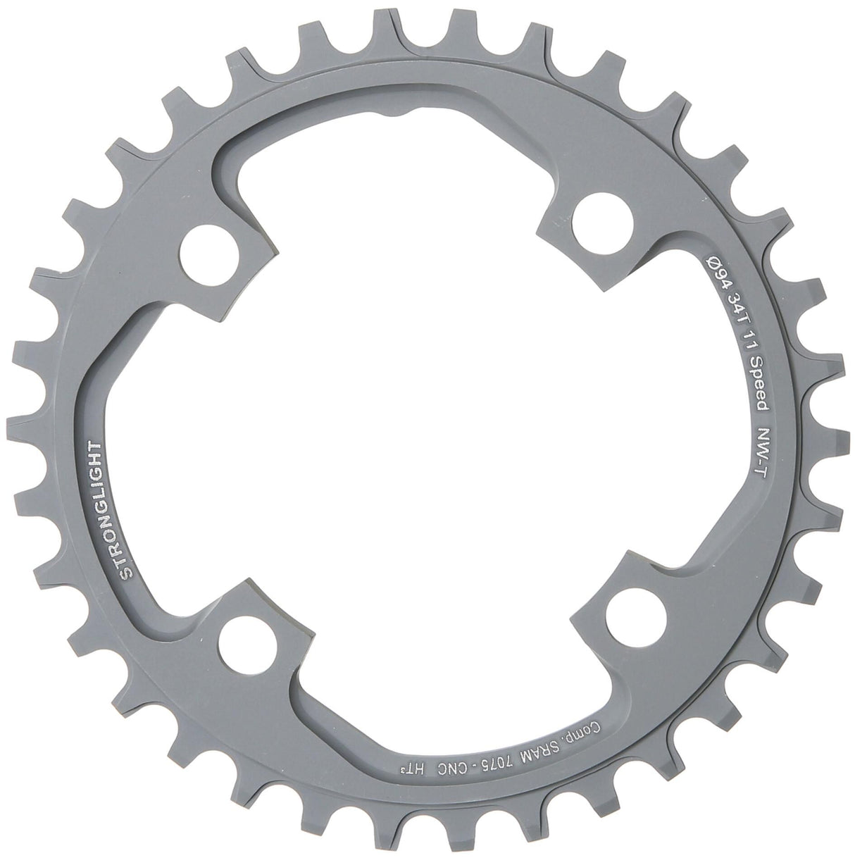 Stronglight kettingblad ht3 mod. 17 chain ring strongl. ht3 34t inner alu black