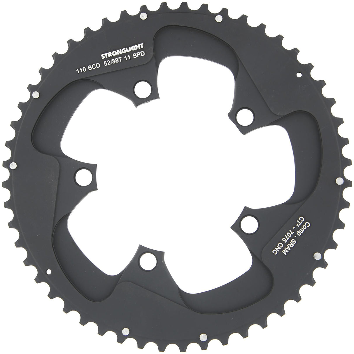 Stronglight kettingblad ct2 chain ring strongl. ct2 f.red 22 force 22, 52t.
