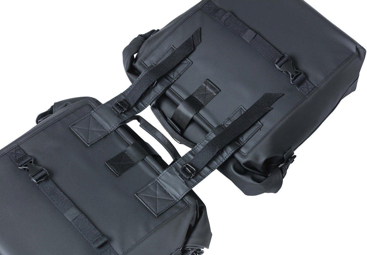 Basil dubbele tas "soho nordlicht" double bag basil soho nordlicht right black