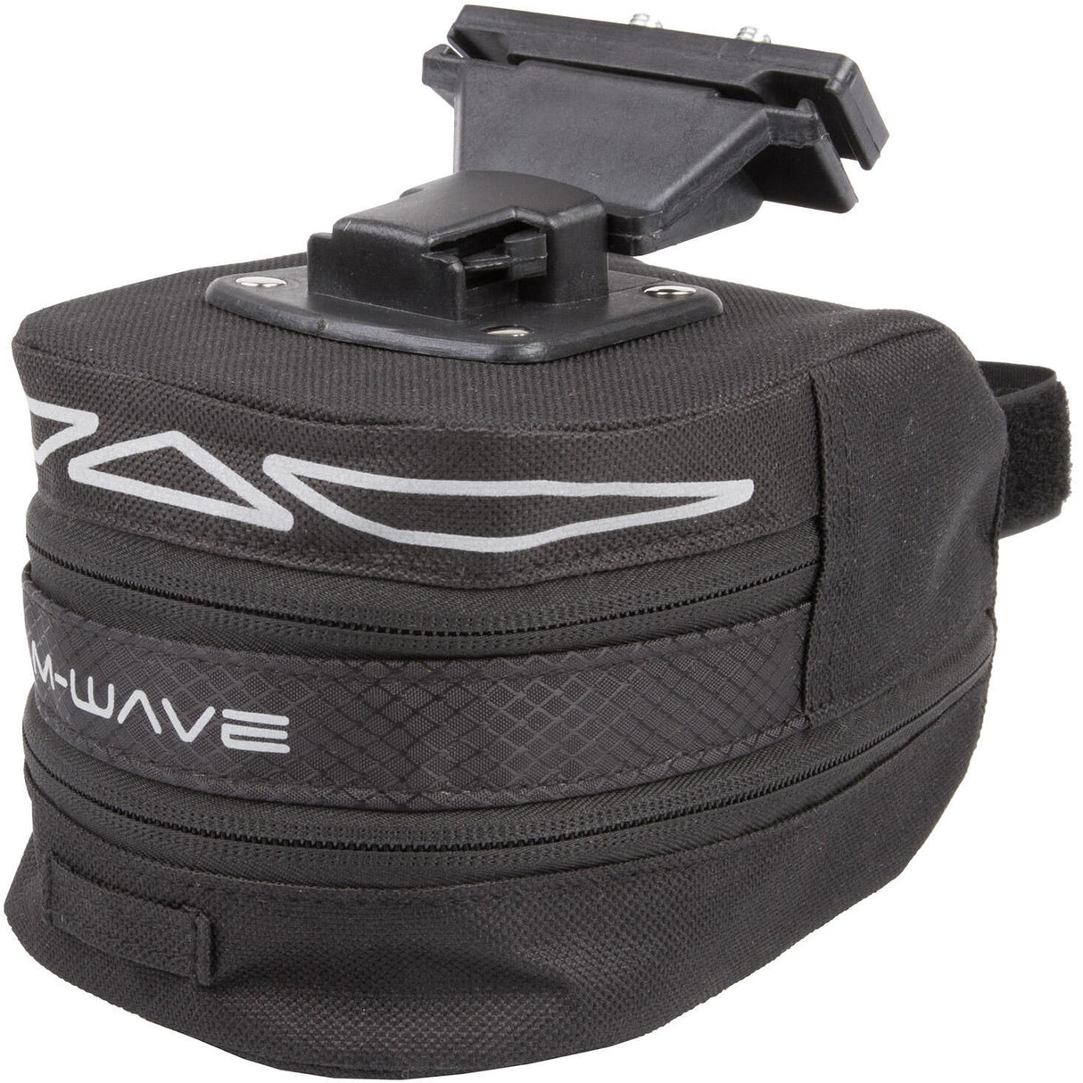 M-Wave Zadeltas Tilburg M 1 liter zwart grijs