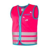 Wowow reflectievest kids crazy monster maat l roze