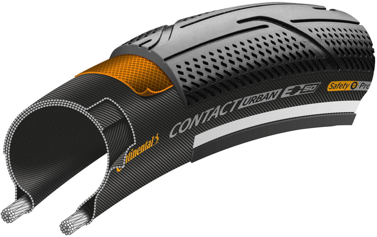 Continental buitenband contact urban tire conti contact urban 50-406 black reflex