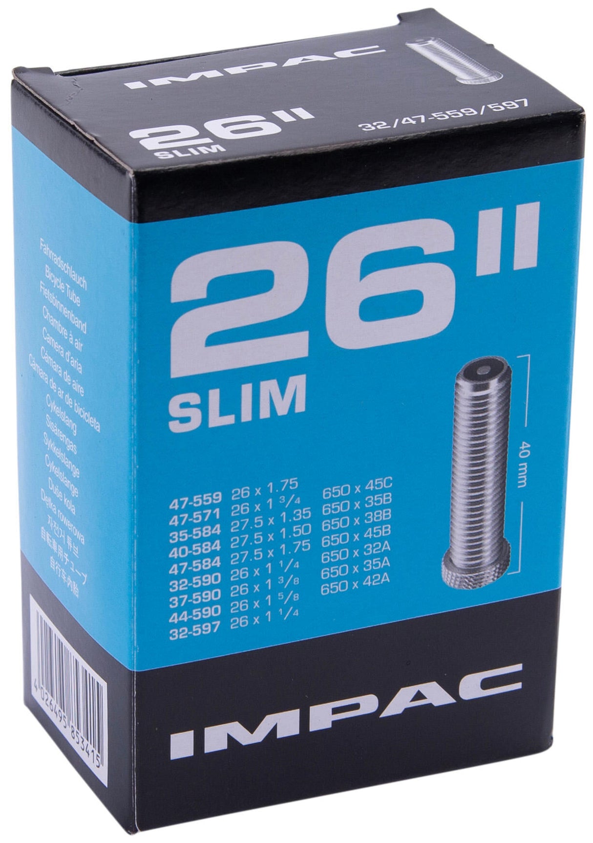 Imp (schwalbe) binnenband av12 26 inch (32 47-559 597) 40mm