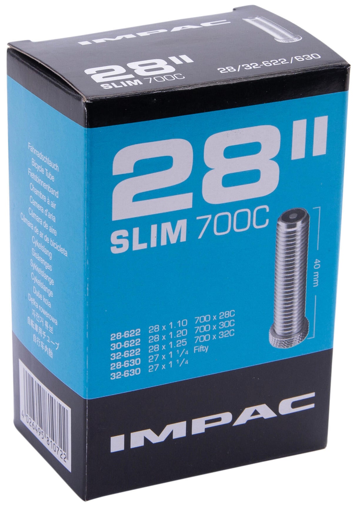 Impac binnenband 28" slim tube 28" slim impac 28/32-622/630 av40