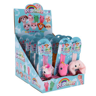 Pluchiez klap armbandje 8 assorti
