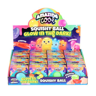 Amazing cool squishy bal glow in the dark assorti kleuren