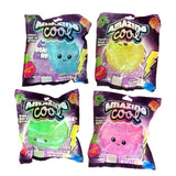 Amazing cool suiker squishy glitter 4 assorti