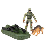 Militair kruipend opwindb. sniper met acc. 2 asst.