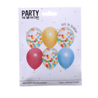 Ballonnenmix Regenboog, 6st.