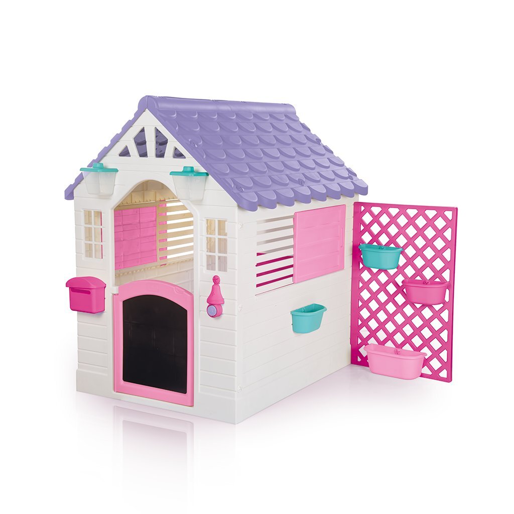 Dolu tuin speelhuis 140x127x107.5 cm + geluid roze paars