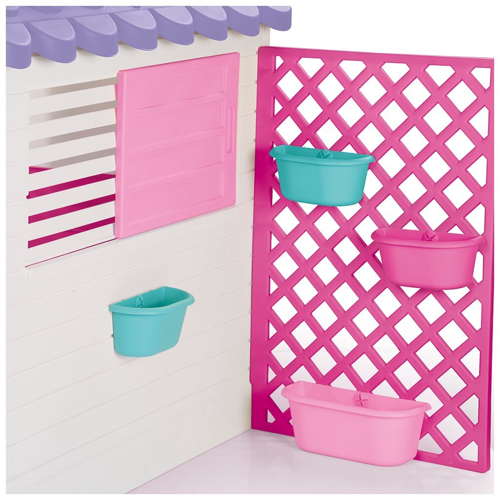 Dolu tuin speelhuis 140x127x107.5 cm + geluid roze paars