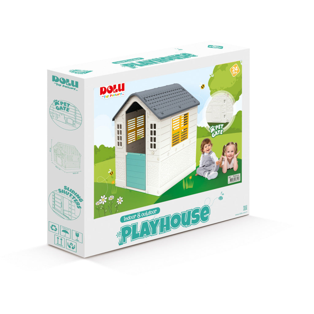 Dolu 3311 speelhuis wit blauw geel