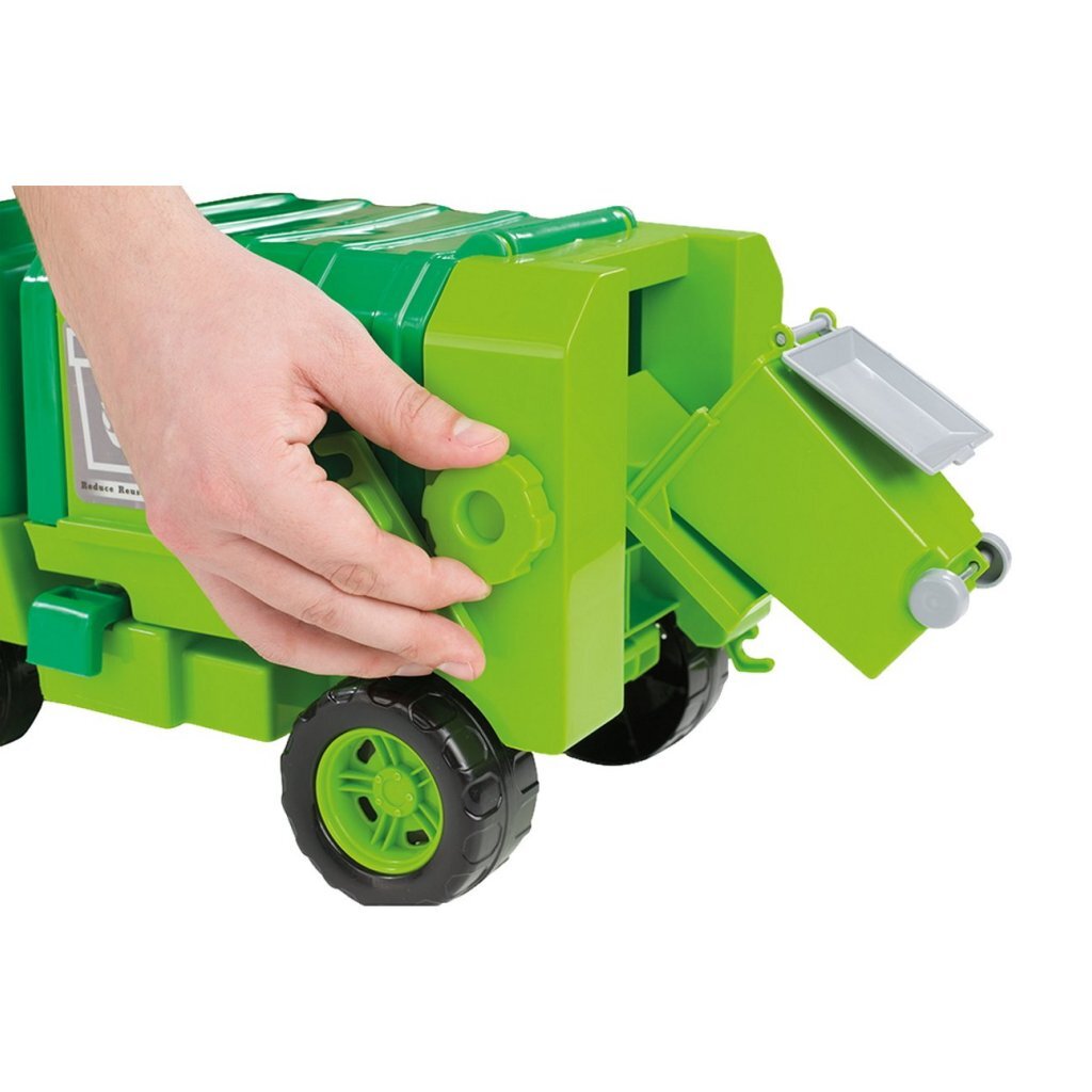 Dolu vuilniswagen 43 cm groen