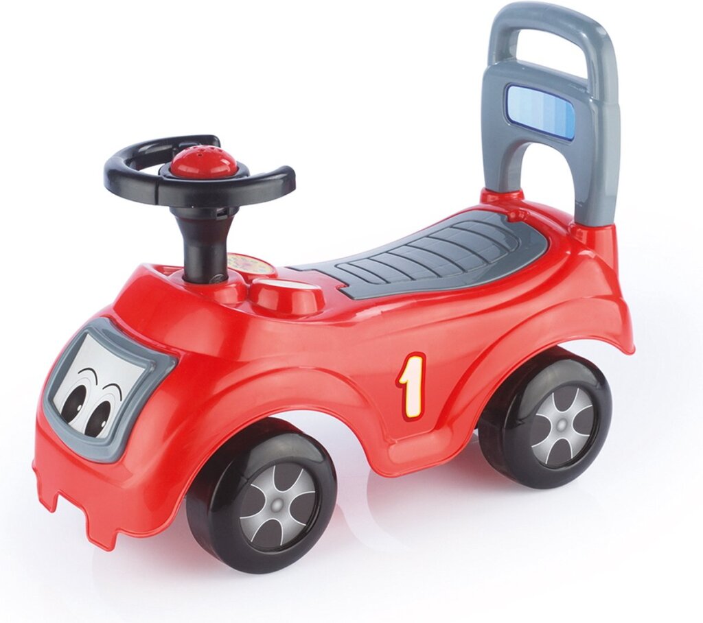 Dolu sit ride rood zwart loopauto