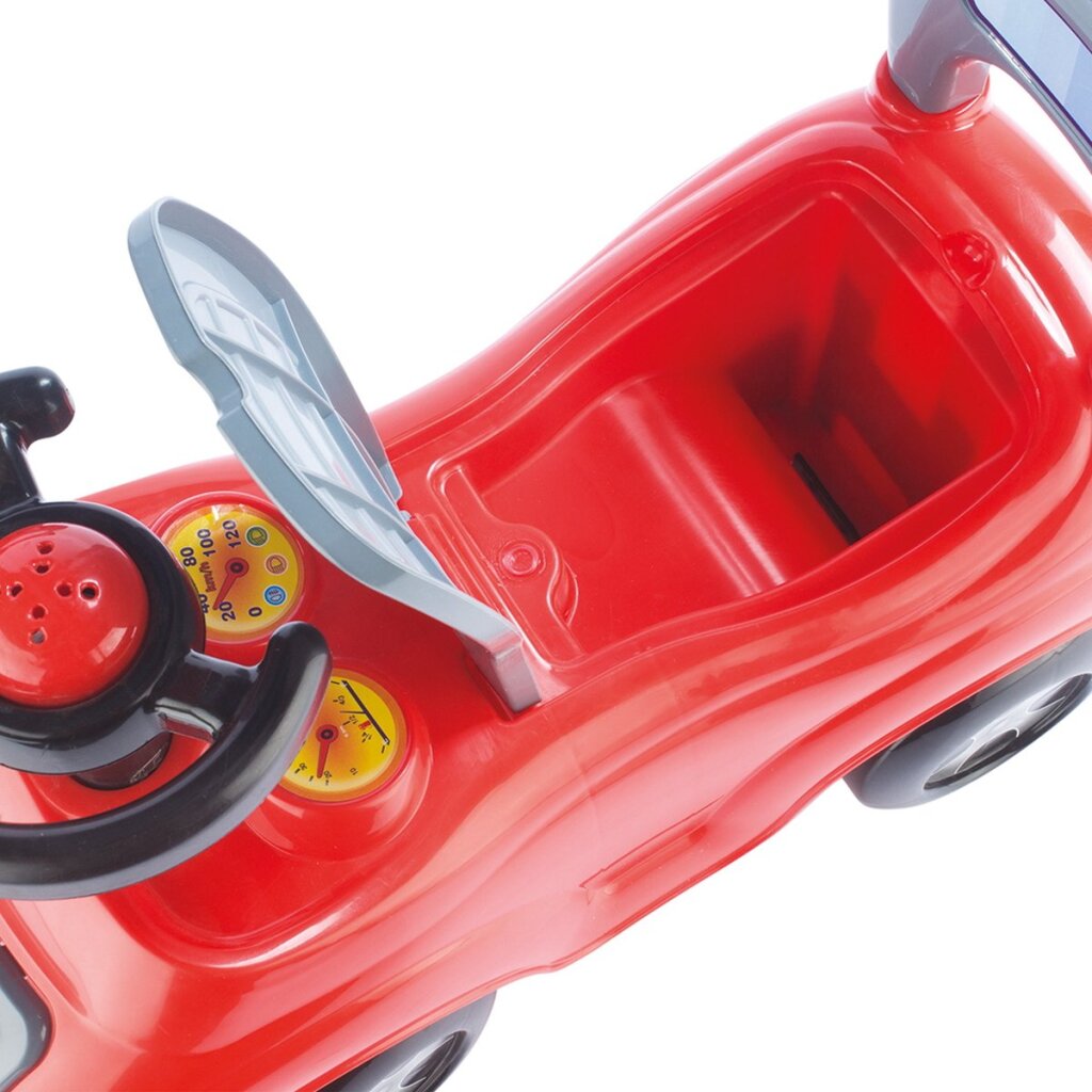 Dolu sit ride rood zwart loopauto