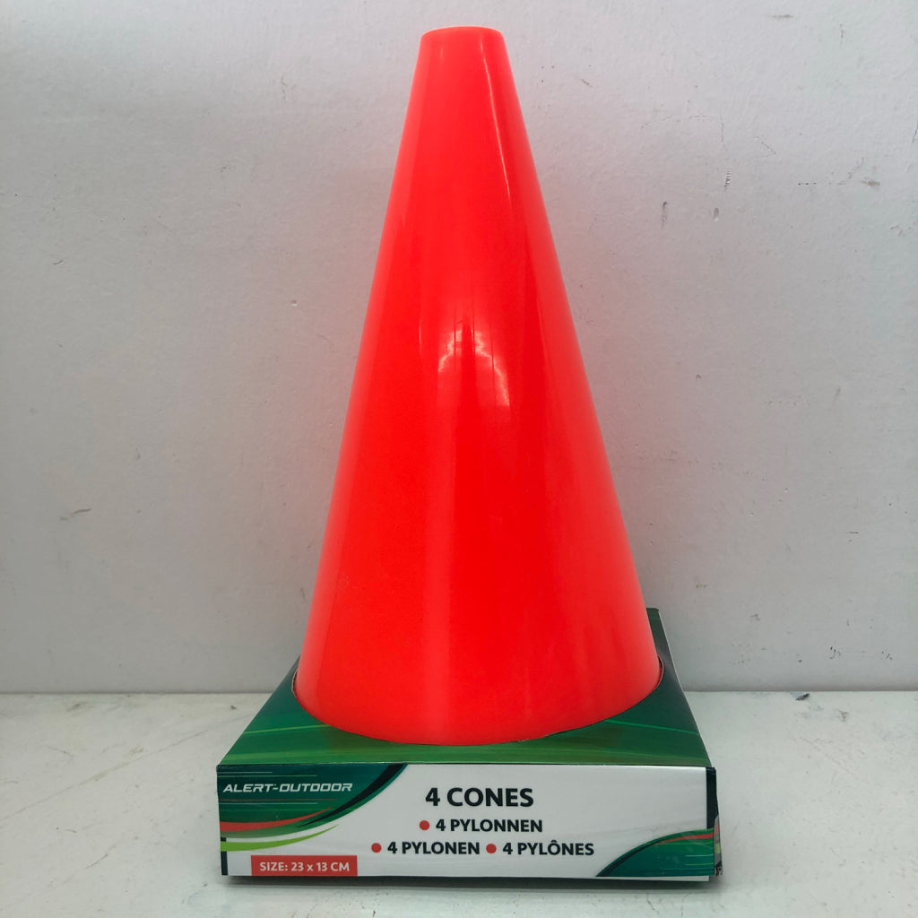 Alert outdoor pilonnen 23x13 cm 4 stuks oranje