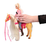 Overige merken pop met echt lopend paard speelset