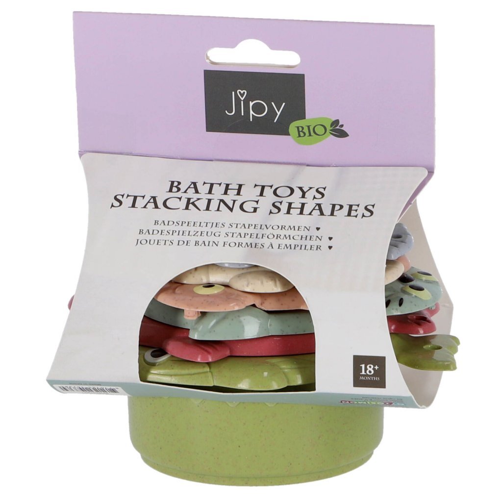 Jipy bioplastic stapelvormen badspeeltjes