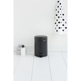 Brabantia newicon pedaalemmer 3l mat zwart