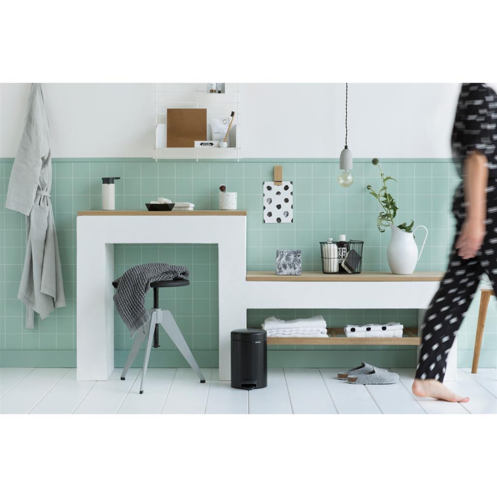 Brabantia newicon pedaalemmer 3l mat zwart