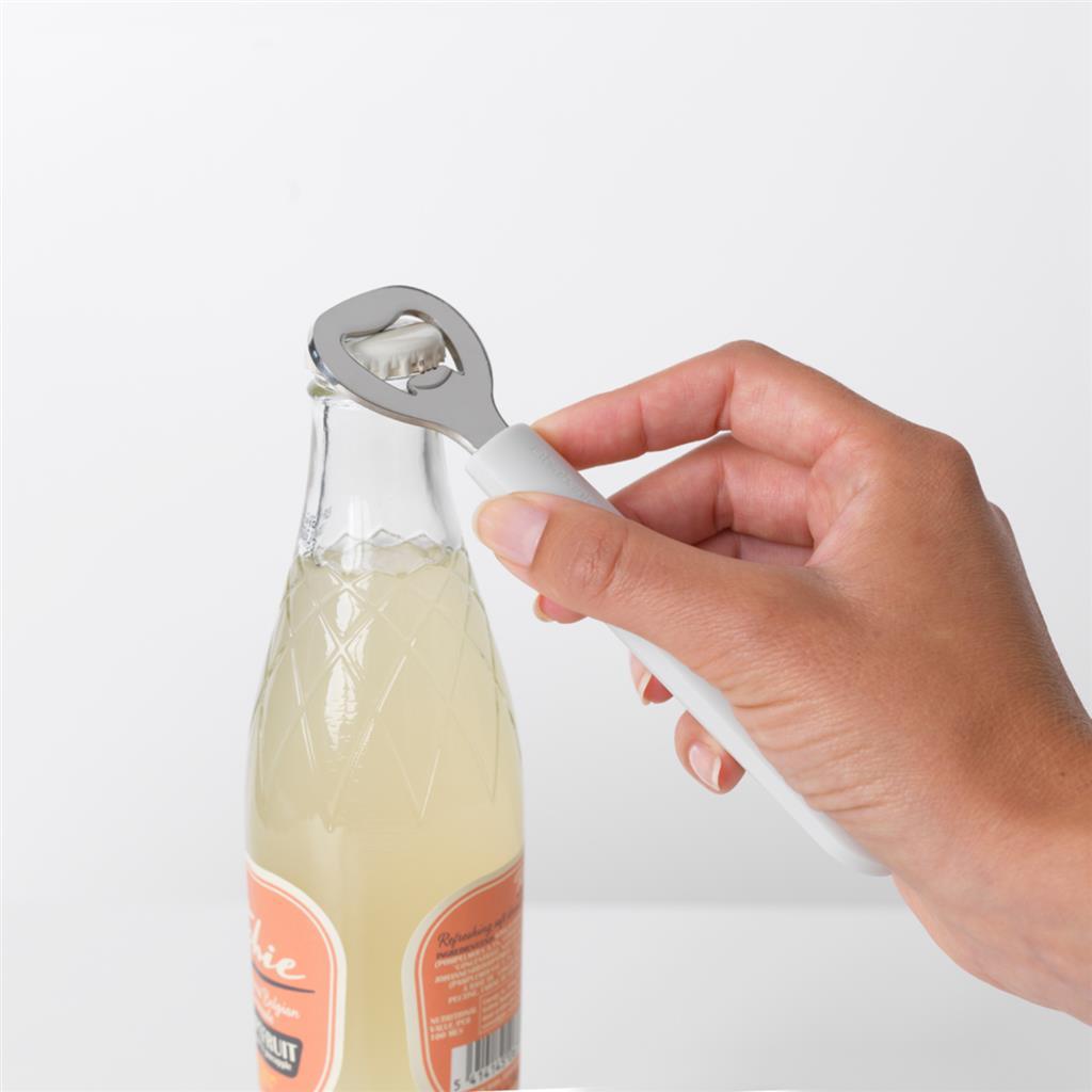 Brabantia tasty+ flesopener wit rvs
