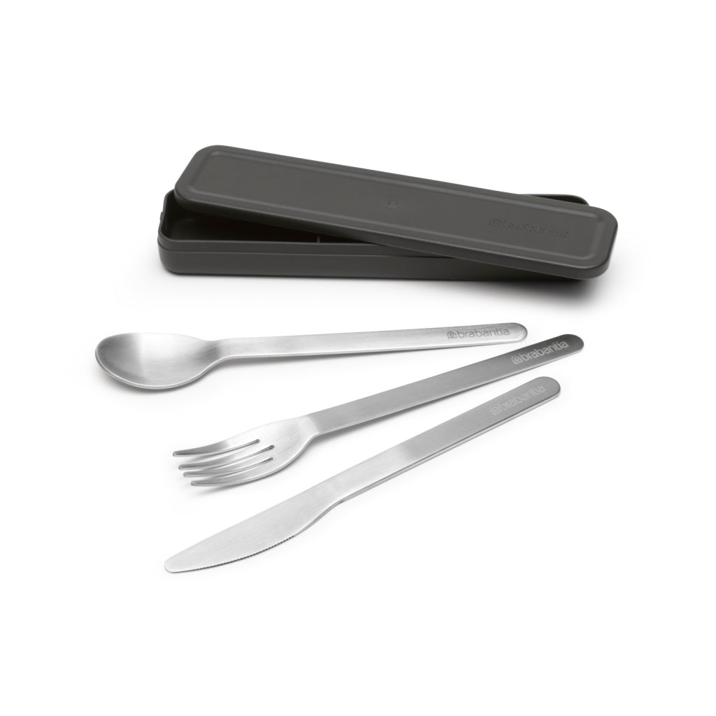 Brabantia make take bestekset 3-delig donkergrijs