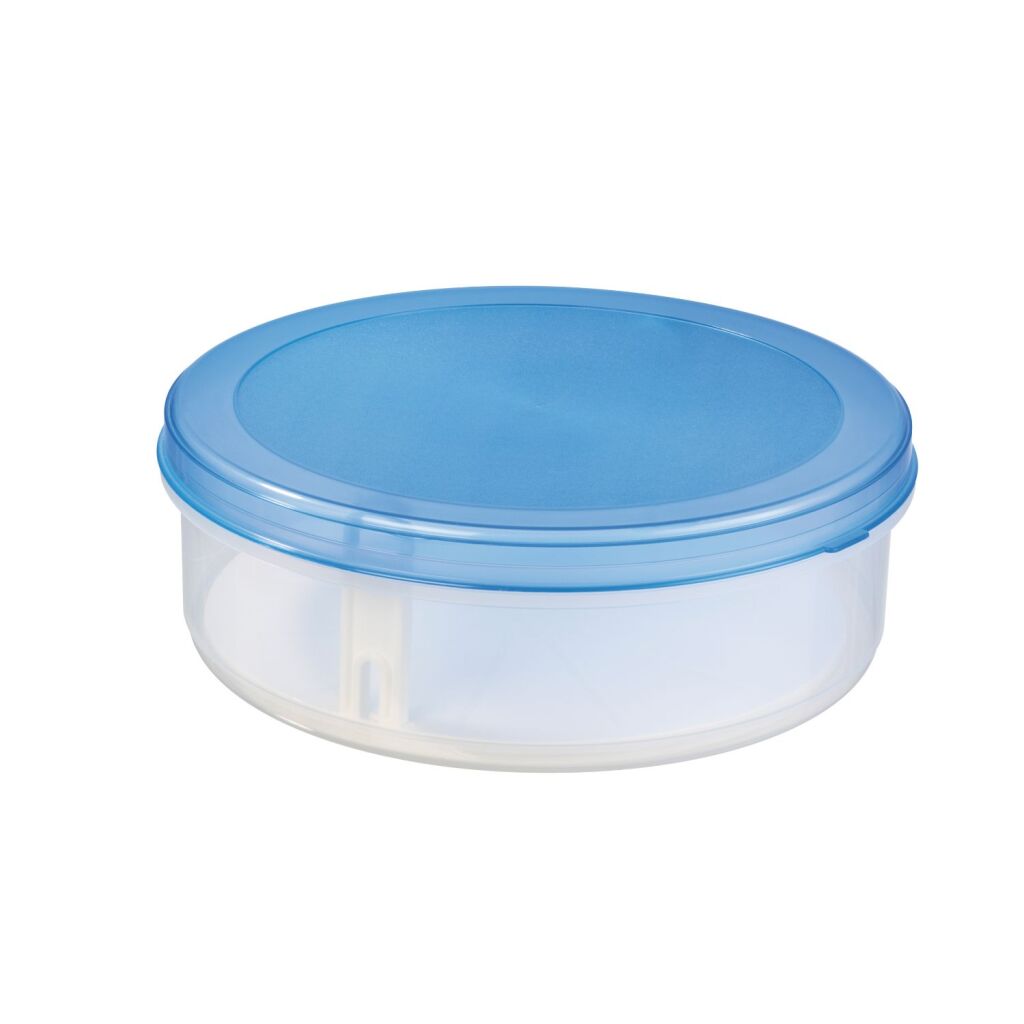 Sunware club cuisine taartdoos 35x12 cm blauw transparant