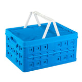 Sunware square vouwkrat + koeltas 32l 49x36x24.5 cm blauw