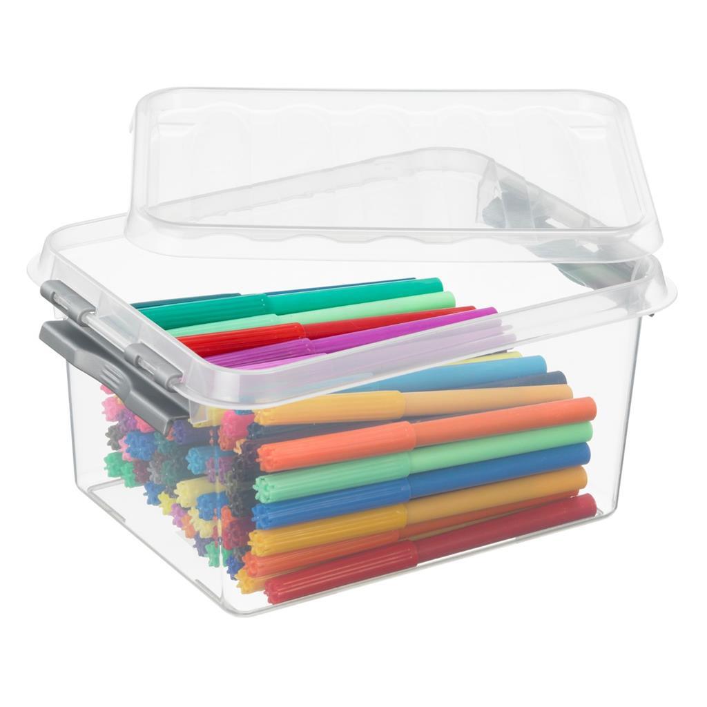 Sunware q-line opbergbox 2l transparant grijs
