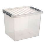 Sunware q-line opbergbox 52l transparant grijs