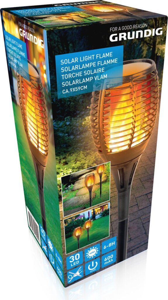 Grundig solar light flame 30 led