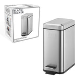 Black decker pedaalemmer 5l rvs zwart