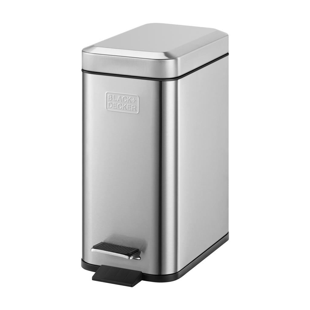 Black decker pedaalemmer 5l rvs zwart