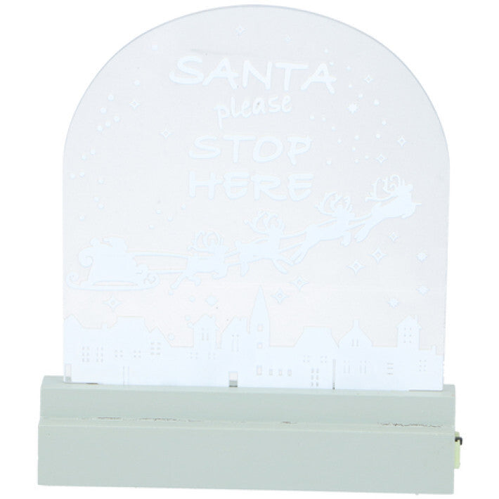 Grundig kerstschild led meerkleurig