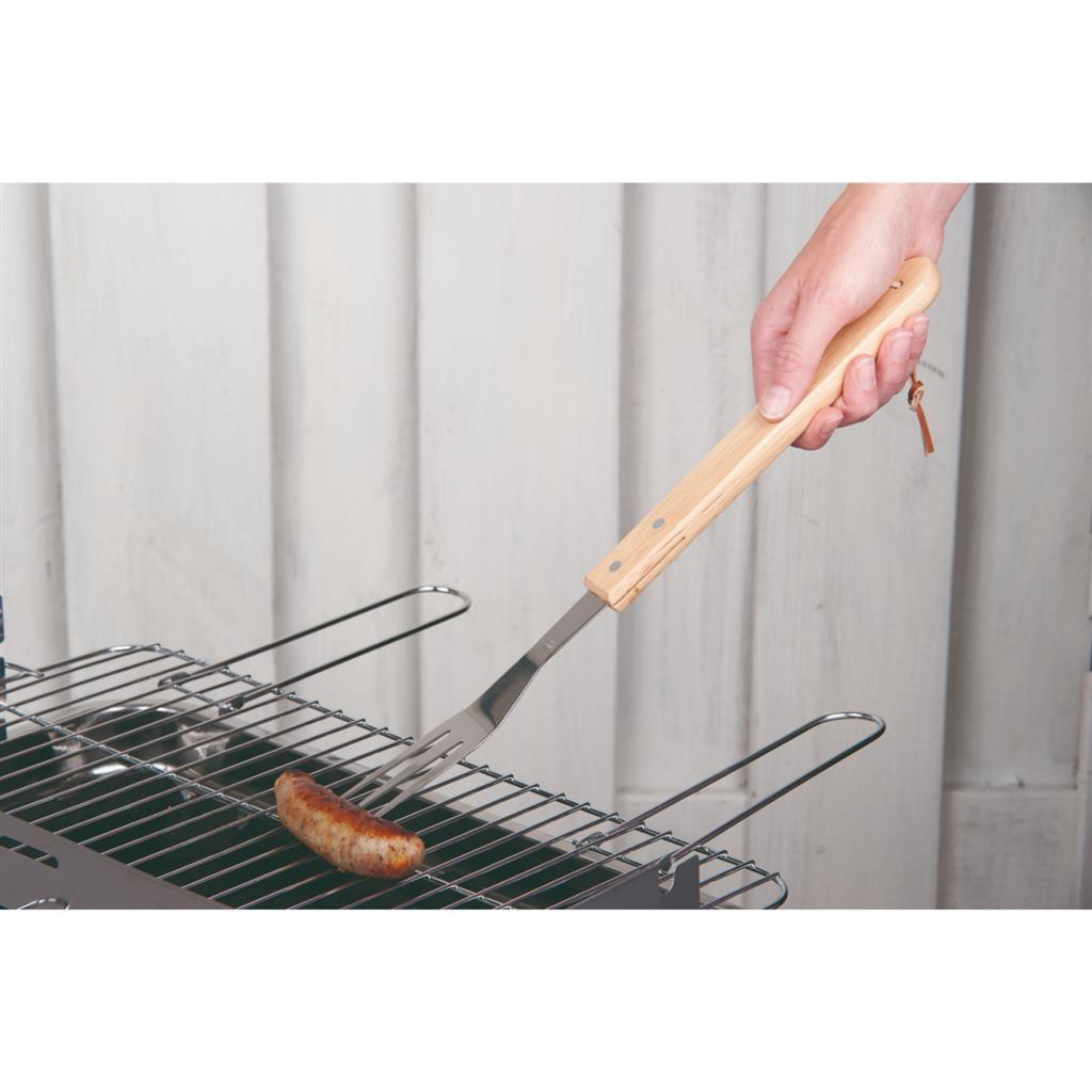 Bbq collection vleesvork luxe 41 cm eiken rvs