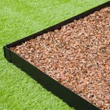 Nature borderranden 3 st 91,4x10,2 cm zwart