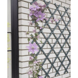 Nature tuinlatwerk 50x150 cm pvc antracietkleurig