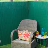 Nature tuinscherm dubbelzijdig 1x3 m pvc groen