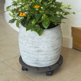 Nature plantentrolley rond ø30 cm antracietkleurig